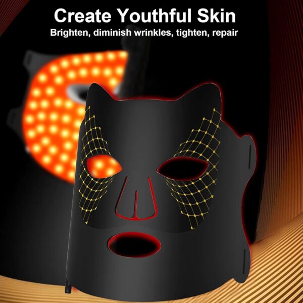 Red Light Therapy Mask, Pure Infrared 850 Red Light Face Mask Light Therapy, Portable Facial Led Mask Skincare