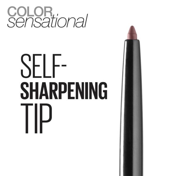 Maybelline Color Sensational Shaping Lip Liner with Self-Sharpening Tip, Gone Griege, Nude, 1 Count