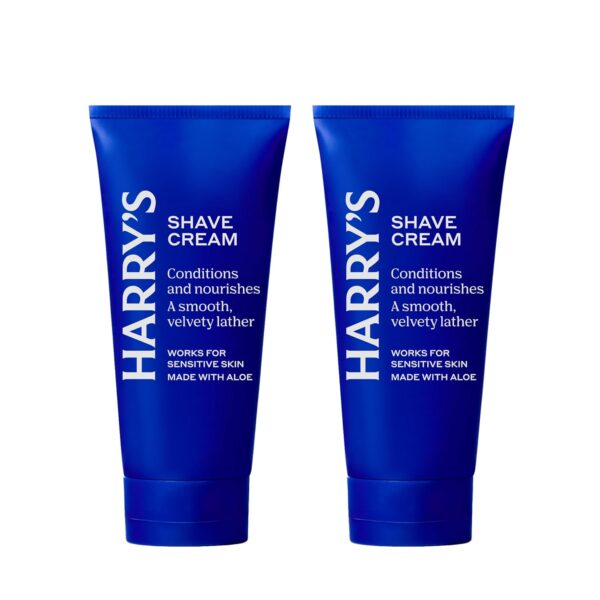 Harry's Shaving Cream for Men with Aloe and Eucalyptus - (2 Pack) 6 oz - Conditions Skin and Softens Facial Hair for Shaving - Safe for Sensitive Skin