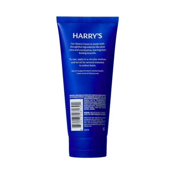 Harry's Shaving Cream for Men with Aloe and Eucalyptus - (2 Pack) 6 oz - Conditions Skin and Softens Facial Hair for Shaving - Safe for Sensitive Skin
