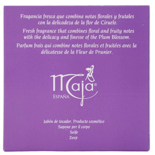 Maja Plum Blossom Soap, Perfumed Soap, Round and Luxurious Soap to Clean and Moisturize your skin, Leaves Skin Beautifully Scented and Soft, 2-Pack of 3.5 Oz, Bar Soaps …