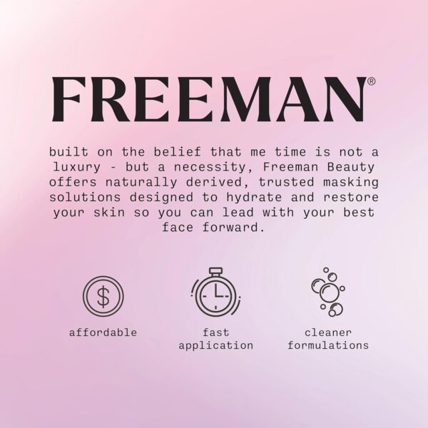 Freeman Exotic Blends Facial Mask 4 Piece Set, Peel-Off & Jelly Masks, Cleansing, Pore-Clearing & Hydrating Facial Masks, For All Skin Types, Includes Silicone Mask Brush, Vegan & Cruelty-Free