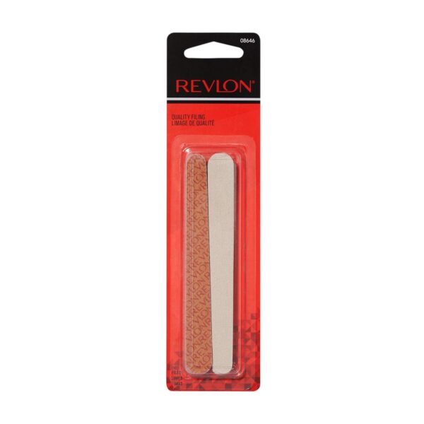 Revlon Compact Nail File, Dual Sided Emery Boards, Manicure Essentials, Smooths & Shapes Nails, Easy to Use (Pack of 10)