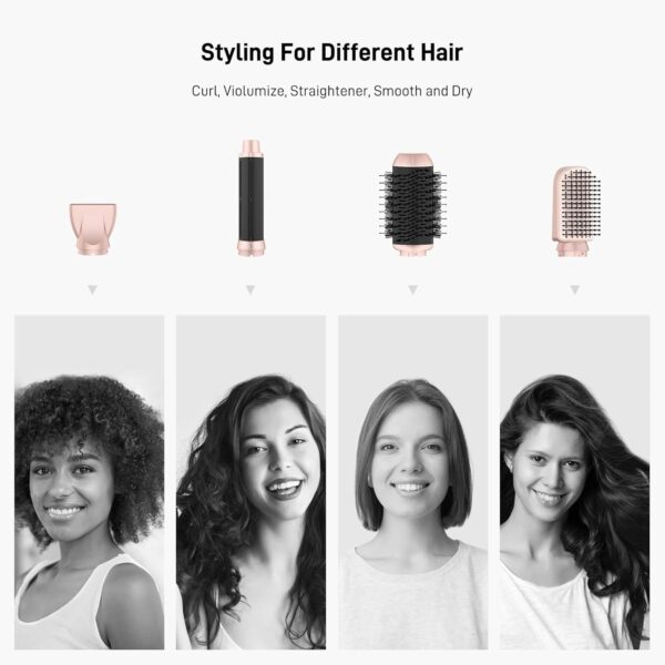 Straightener and Curler 2 in 1 with Vented Cool Air to Lock in Style, Flat Iron Curling Wand