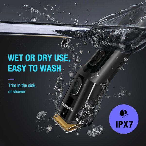 SUPRENT Hair Trimmer for Men- 16 Pieces Mens Grooming Kit with Electric Hair Trimmer, Mustache Body Face Mens Grooming Kit,IPX7 Waterproof, Premium Gift, Suitable for Hair, Nose and Ear