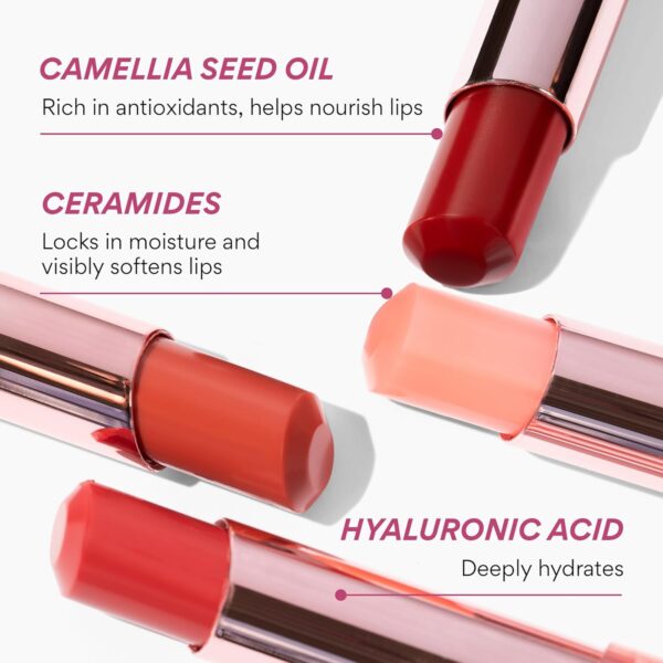 innisfree Dewy Tint Lip Balm with Hydrating Hyaluronic Acid and Ceramides, Tinted Korean Lip Balm