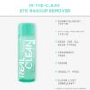 Real Techniques Real Clean In-The-Clear Eye Makeup Remover, Gentle Liquid Makeup Remover, Skin Repair Ingredients, Hyaluronic Acid & Vitamin C, Vegan & Cruelty-Free, 4 fl.oz./110 mL Bottle