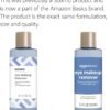 Amazon Basics Eye Makeup Remover, Removes Waterproof Mascara, Dermatologist Tested, Fragrance Free, 5.5 Fl Oz (Pack of 2)