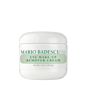 Mario Badescu Eye Makeup Remover Cream - Gentle, Non-Irritating Gel-Cream Waterproof Liner and Mascara Remover - Safe for Contact Lens Wearer - Vegan Skin Care Makeup Cleanser