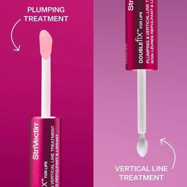 StriVectin Anti-Wrinkle Double Fix for Lips Plump and Smooth Vertical Lines, Hydrating Two-in-One Treatment, 0.16 Fl O