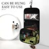 Hanging Toiletry Bag for Women Men Portable Waterproof Makeup Bag Organizer Red Ladybug Dasisy Travel Toiletry Bag