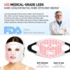 71MgnBIzSEL._SL1500_.jpg Red Light Therapy Mask for Face - 3 Modes Led Face Mask Light Therapy with Storage Bag, 850NM Infrared & Red Light Mask for Anti-Ageing & Facial Skincare, 2000mAh Long Life Rechargeable Remote