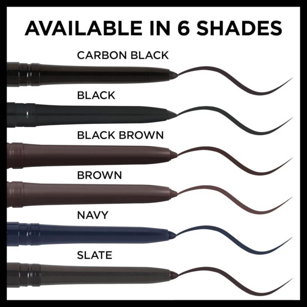 L'Oreal Paris Makeup Infallible Never Fail Original Mechanical Pencil Eyeliner with Built in Sharpener, Brown, 0.008 oz.