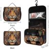 Hanging Toiletry Bag for Women Men Portable Waterproof Makeup Bag Organizer New Year Tiger Logo Design Travel Toiletry Bag