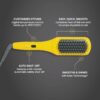 Drybar The Brush Crush Heated Straightening Brush | One Step Hair Straightener Brush, Smooth and Style for Frizz-free Hair, Works With All Hair Types