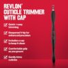 Revlon Cuticle Trimmer With Cap, High Precision V-Tip and Comfortable Grip for Gentle and Easy Trimming, 1 Count