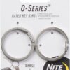 Nite Ize O-Series Gated Key Ring, Stainless Steel Split Ring Alternative, 2 Pack