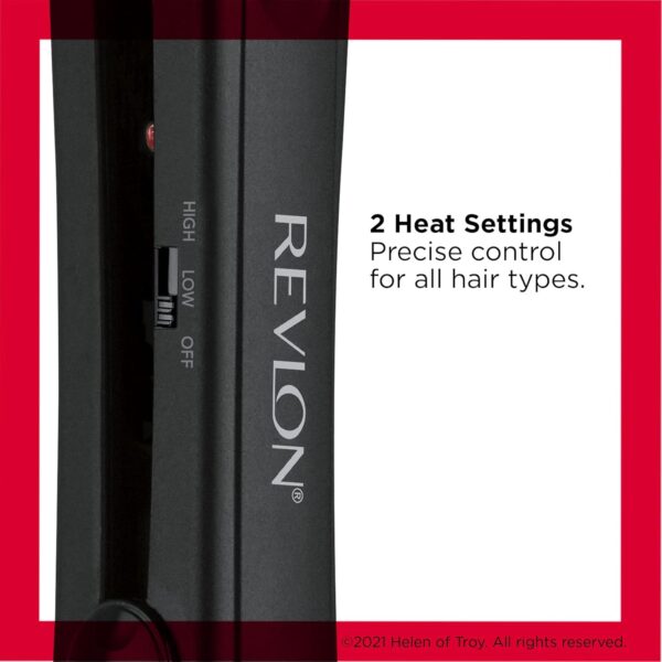 Revlon Smooth and Straight Ceramic Flat Iron | Fast Results, Smooth Styles (1 in)