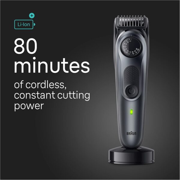 Braun All-in-One Style Kit Series 5 5470, 9-in-1 Trimmer for Men w/Beard Trimmer, Body Trimmer for Manscaping, Gillette Fusion5 ProGlide Razor, 40 Length Settings, Rechargeable Battery, Cordless