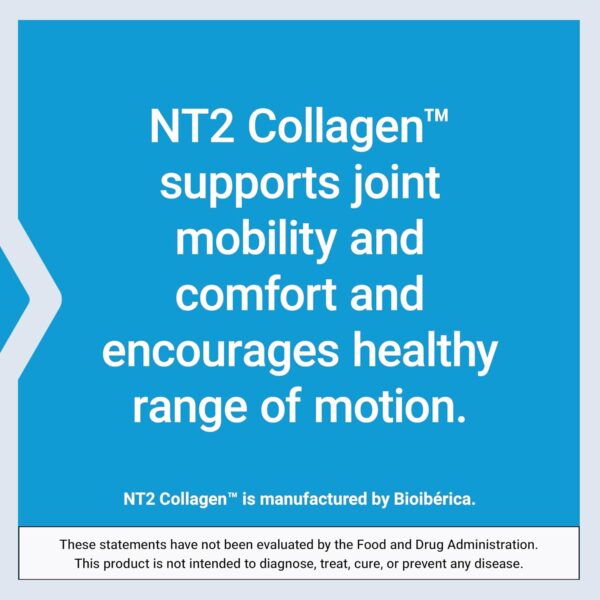 Life Extension NT2 Collagen™, Joint Health Supplement for Joint Comfort & Mobility, Gluten-Free, Non-GMO, 1 Daily, 60 Small Capsules