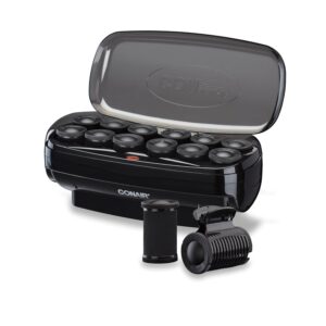 Conair Hot Rollers Hair Curlers for Long, Medium and All Hair | Heated Rollers with Hair Roller Clips Included | 1 1/2-inch Rollers | Amazon Exclusive