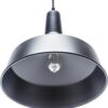 Globe Electric 65155 1-Light Industrial Warehouse Pendant Lighting, Matte Black, Hanging Lamp, Hanging Lights, Ceiling Light Fixture