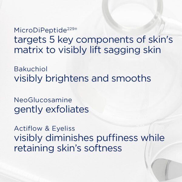 NEOSTRATA SKIN ACTIVE Intensive Eye Therapy, Anti Aging Under Eye Ceam, Treats Dark Circles, Puffiness, Fine Lines and Wrinkles with Hyaluronic Acid, Peptides and Bakuchiol, 0.5 oz