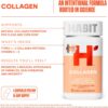 Habit Collagen Supplement (60 Capsules) - New Look, 2000mg Collagen Peptides, Vitamin C & Vitamin E, Skin Health, Antioxidants, Non-GMO, Gluten Free (1 Pack)