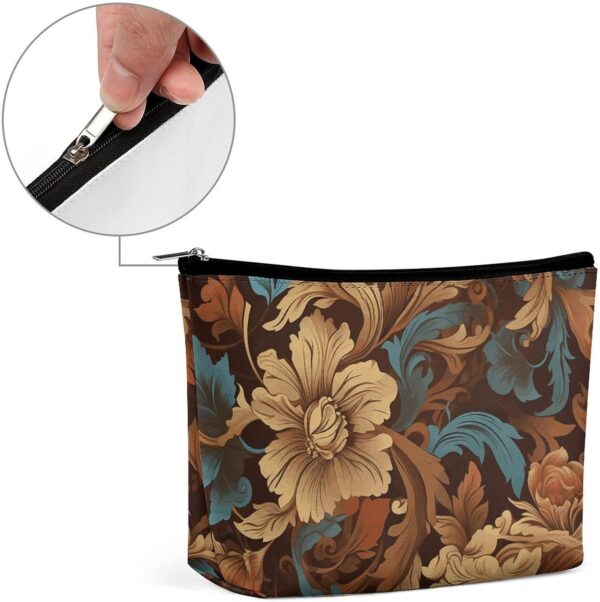 Makeup Bag for Women Cosmetic Bags Set of Ornate Floral Travel Toiletry Bag Cute Zipper Make Up Bags Large Capacity Makeup Case Organizer Portable Makeup Pouch for Travelling Gift