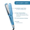 BabylissPRO Nano Titanium Ultra-Sleek Hair Straightener, Flat Iron for All Hair Types