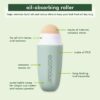 EcoTools Reusable Shine Control Oil Absorbing Facial Roller, Oil Absorbing Volcanic Ash Face Roller, For Oily Skin, Cruelty Free Facial Skincare Tool, Perfect For On The Go, 1 Count