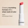 Honest Beauty Moisturizing Vegan Tinted Lip Balm | Antioxidant-rich Acai Extracts + Avocado Oil | Paraben Free + Cruelty Free | Summer Melon