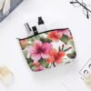 Toiletry Bag for Women Hawaiian Flower Print Cosmetic Bag Portable Capacity Travel Makeup Bags with Zipper Lightweight Cute Beauty Makeup Organizer for Traveling, Accessories, Essentials