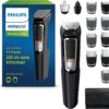 Philips Norelco Multigroom 3000 Series, All-in-One Trimmer, Beard Trimmer and Hair Clipper, 15-Piece Men's Grooming Kit for Head, Beard, Face, Nose, Ears, No Blade Oil Needed, Soft Pouch, MG3770/40