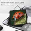 Hanging Toiletry Bag for Women Men Portable Waterproof Makeup Bag Organizer Red Ladybug Dasisy Travel Toiletry Bag