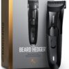 MANSCAPED® The Beard Hedger® Premium Men's Beard Trimmer, 20 Length Adjustable Blade Wheel, Stainless Steel T-Blade for Precision Facial Hair Trimming, Cordless Waterproof Wet/Dry Clipper
