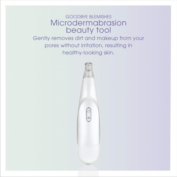 True Glow by Conair Microdermabrasion Rechargeable Beauty Tool, Includes 4 Microdermabrasion Attachments for Exfoliation + Pore Extraction