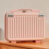14inch Multifunctional Lady's Cosmetic for Case Travel Hand Luggage Portable Carrying Makeup Bag Suitcase, Green