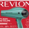 Revlon Volume Booster Hair Dryer | 1875W for Voluminous Lift and Body, (Green)