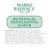 Mario Badescu Botanical Exfoliating Scrub for All Skin Types, Face Scrub with Ivory Palm Seeds & Green Tea Extract, Gentle Exfoliating Face Wash, 3.4 Fl Oz