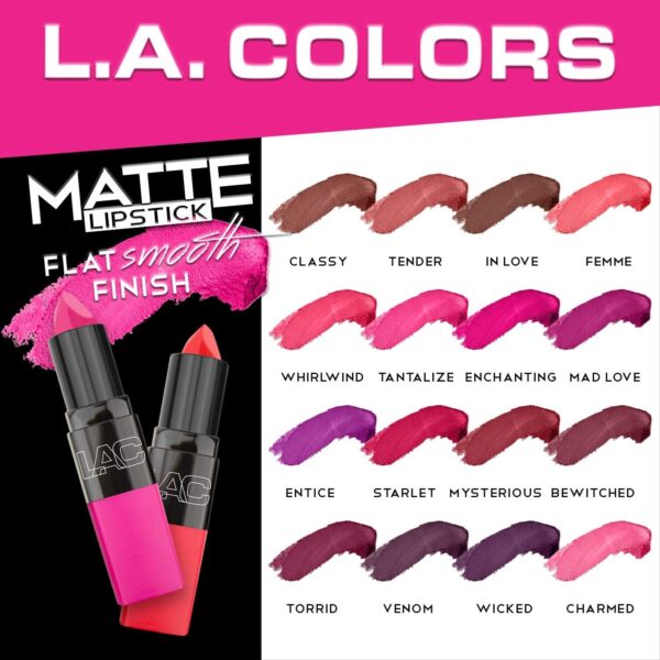 L.A. COLORS Matte Lipstick, In Love CML463