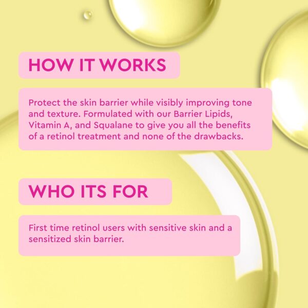 BYOMA Sensitive Retinol Oil - Face Treatment with Squalane & Vitamin A - Ideal for Sensitive Skin - Barrier Repair - 1.01 Fl. Oz