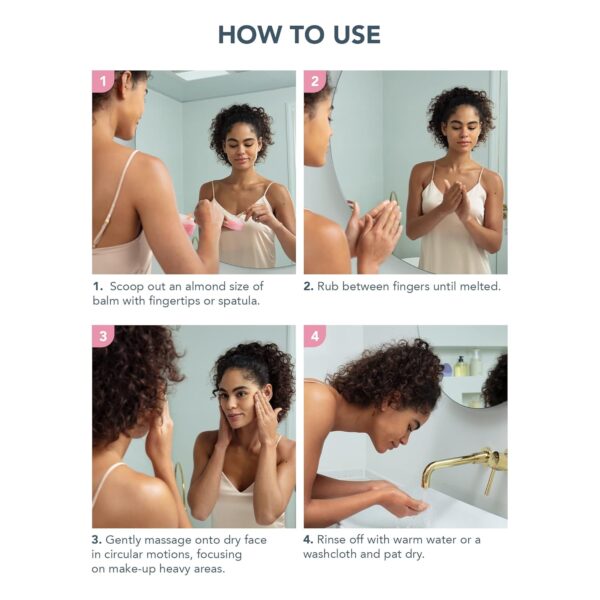 FOREO LUNA Nourishing Cleansing Balm - Gentle Waterproof Makeup Remover - Waterless Oil Cleanser - Eye Makeup Remover - Vegan - Cruelty & Fragrance-Free, Eco-Friendly - 2.5 fl. oz