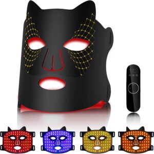 Red Light Therapy Mask, Pure Infrared 850 Red Light Face Mask Light Therapy, Portable Facial Led Mask Skincare