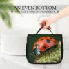 Hanging Toiletry Bag for Women Men Portable Waterproof Makeup Bag Organizer Red Ladybug Dasisy Travel Toiletry Bag