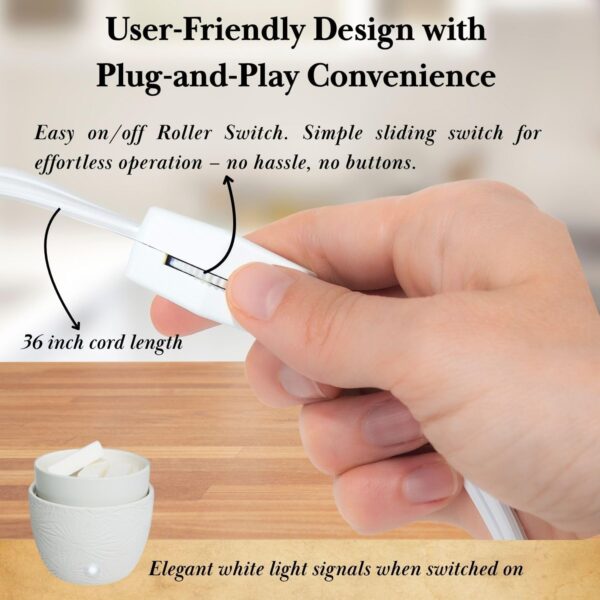 CAROLINA Wellness Wax Melt Warmer – 3-in-1 Electric Wax Melter for Scented Wax Melts, Cubes, and Tarts | Home, Office, Bedroom, Gift & Décor