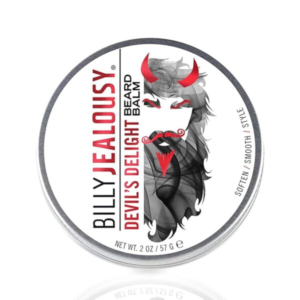 Billy Jealousy Beard Balm with Light Hold & Low Shine, Everyday Beard Styling Balm Loaded With Coconut, Shea & Sunflower Oils For Smooth & Nourished Facial Hair & Skin