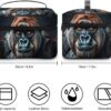 A Gorilla Makeup Bag, Cosmetic Organizer Case Large Portable Capacity Make Up Bags Women Travel Toiletry Bags with Handle And Divider