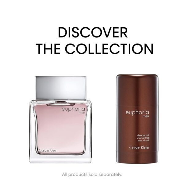 Calvin Klein Euphoria For Men Deodorant- With Notes of Ginger Pepper, Black Basil, Cedar Leaf, Creamy Suede Accord & Patchouli Accord