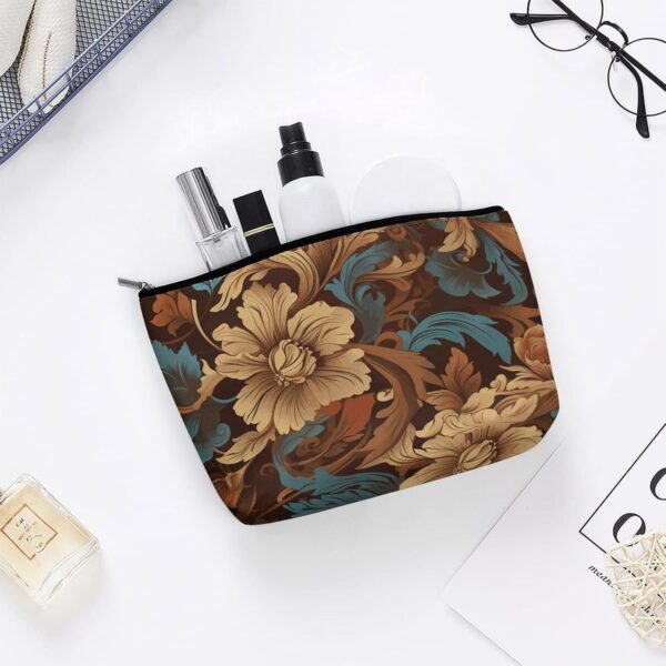Makeup Bag for Women Cosmetic Bags Set of Ornate Floral Travel Toiletry Bag Cute Zipper Make Up Bags Large Capacity Makeup Case Organizer Portable Makeup Pouch for Travelling Gift